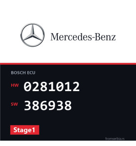 Mercedes-Benz G 320 0281012 386938 Stage1 tuning file