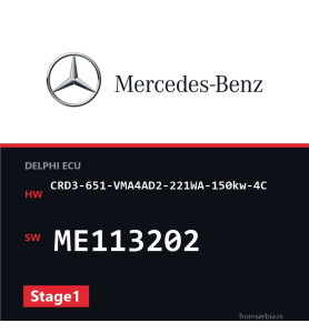 Mercedes-Benz CRD3-651-VMA4AD2-221WA-150kw-4C ME113202 Stage1 file