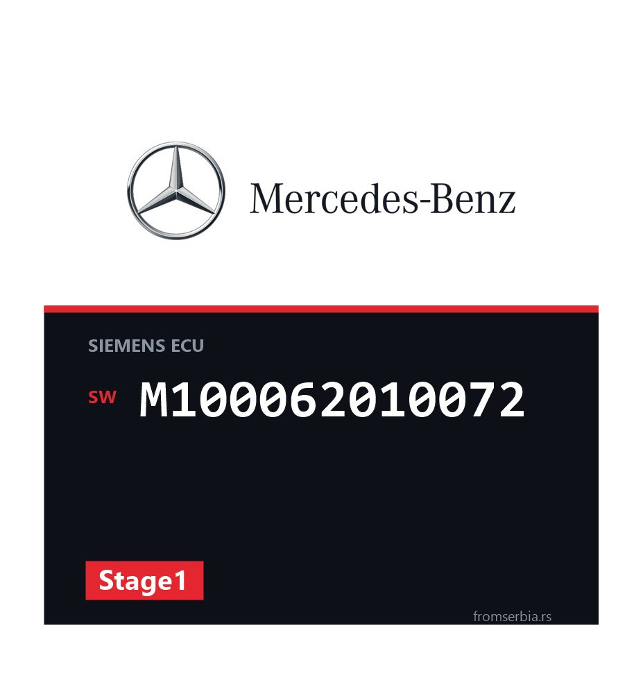 Mercedes-Benz SLK M100062010072 Stage1 tuning file