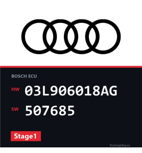 Audi A3 03L906018AG 507685 Stage1 tuning file