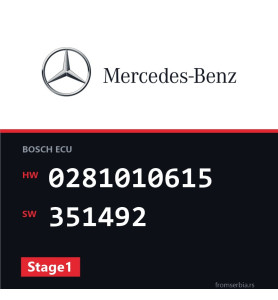 Mercedes-Benz Sprinter 0281010615 351492 Stage1 tuning file