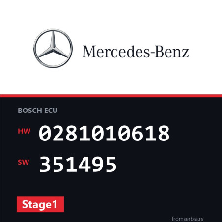 Mercedes-Benz Sprinter 0281010618 351495 Stage1 tuning file
