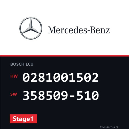 Mercedes-Benz Sprinter 0281001502 358509-510 Stage1 tuning file