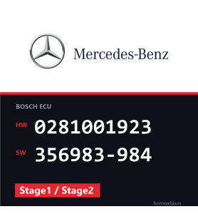 Mercedes-Benz 0281001923 356983-984 Stage1 / Stage2 file