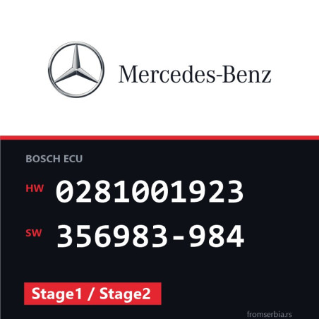 Mercedes-Benz 0281001923 356983-984 Stage1 / Stage2 file