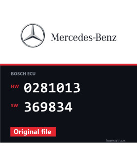 Mercedes-Benz Vito 0281013 369834 original ECU file