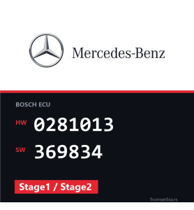 Mercedes-Benz Vito 0281013 369834 Stage1 / Stage2 tuning file