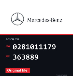 Mercedes-Benz Vito 0281011179 363889 original ECU file