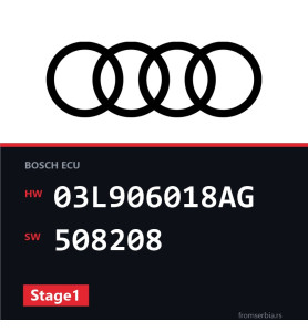 Audi A3 03L906018AG 508208 Stage1 tuning file