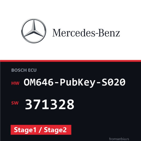 Mercedes-Benz OM646-PubKey-S020 371328 Stage1 / Stage2 file