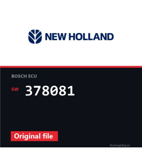 New Holland TM190 378081 original ECU file