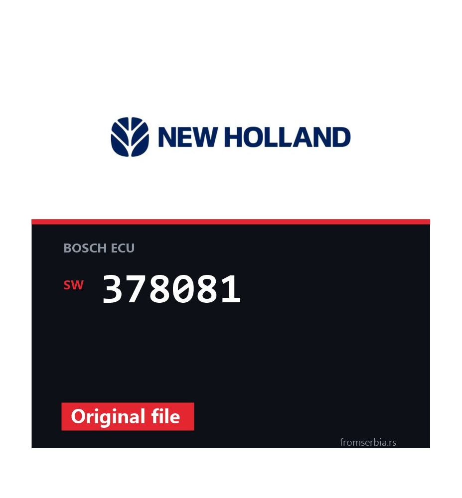 New Holland TM190 378081 original ECU file