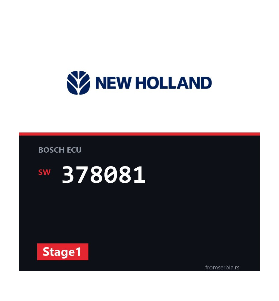 New Holland TM190 378081 Stage1 tuning file