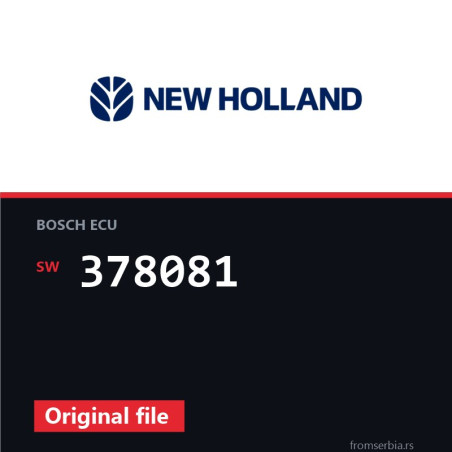 New Holland TM190 378081 original ECU file