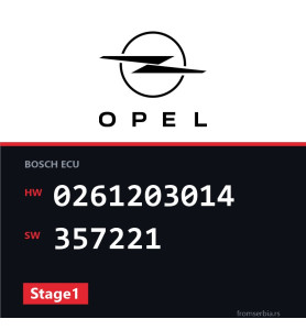 Opel Calibra 0261203014 357221 Stage1 tuning file