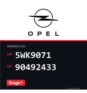 Opel Omega-B 5WK9071 90492433 Stage1 tuning file