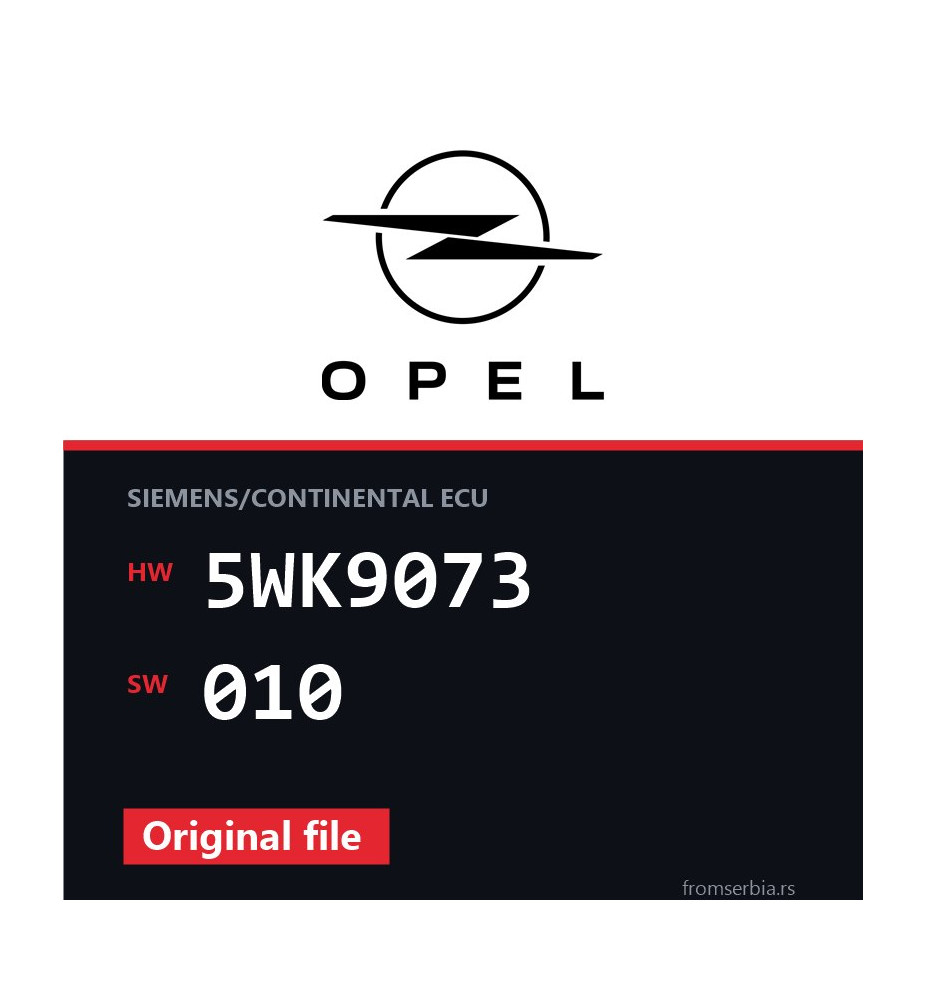 Opel Astra-F 5WK9073 010 original ECU file