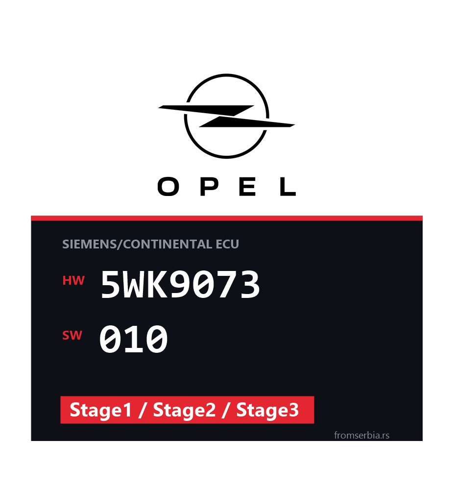 Opel Astra-F 5WK9073 010 Stage1 / Stage2 / Stage3 tuning file
