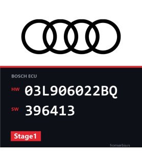 Audi A3 03L906022BQ 396413 Stage1 tuning file