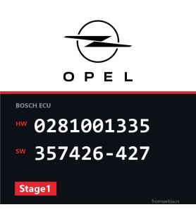 Opel Vectra-B 0281001335 357426-427 Stage1 tuning file