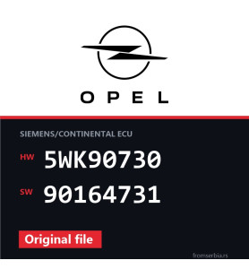 Opel Vectra-B 5WK90730 90164731 original ECU file