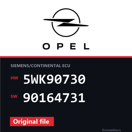 Opel Vectra-B 5WK90730 90164731 original ECU file