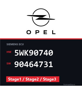 Opel Vectra-B 5WK90740 90464731 Stage1 / Stage2 / Stage3 tuning file
