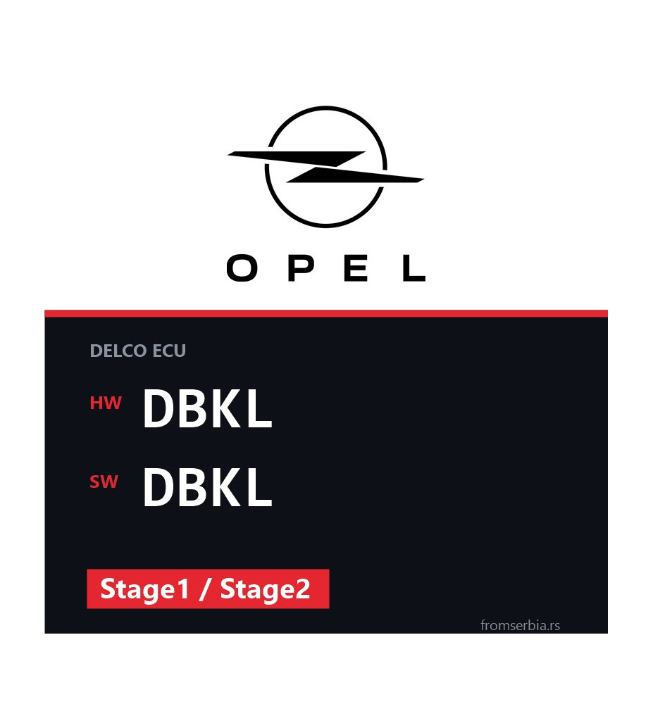 Opel Astra-G DBKL DBKL Stage1 / Stage2 tuning file