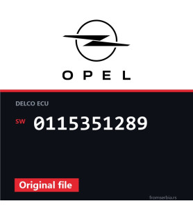 Opel Astra-G 0115351289 original ECU file