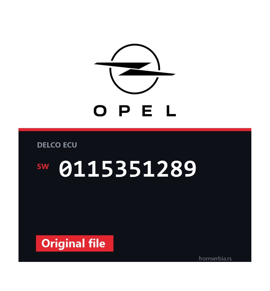 Opel Astra-G 0115351289 original ECU file