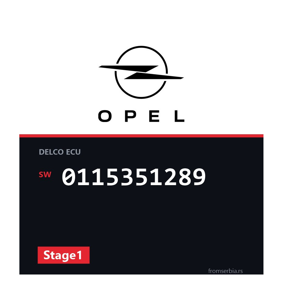 Opel Astra-G 0115351289 Stage1 tuning file