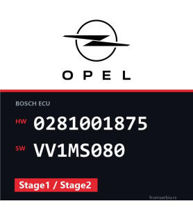 Opel Omega-B 0281001875 VV1MS080 Stage1 / Stage2 tuning file