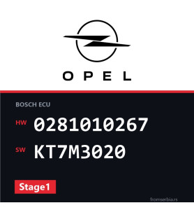 Opel Astra-G 0281010267 KT7M3020 Stage1 tuning file