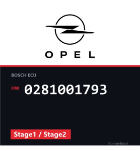 Opel Frontera 0281001793 Stage1 / Stage2 tuning file