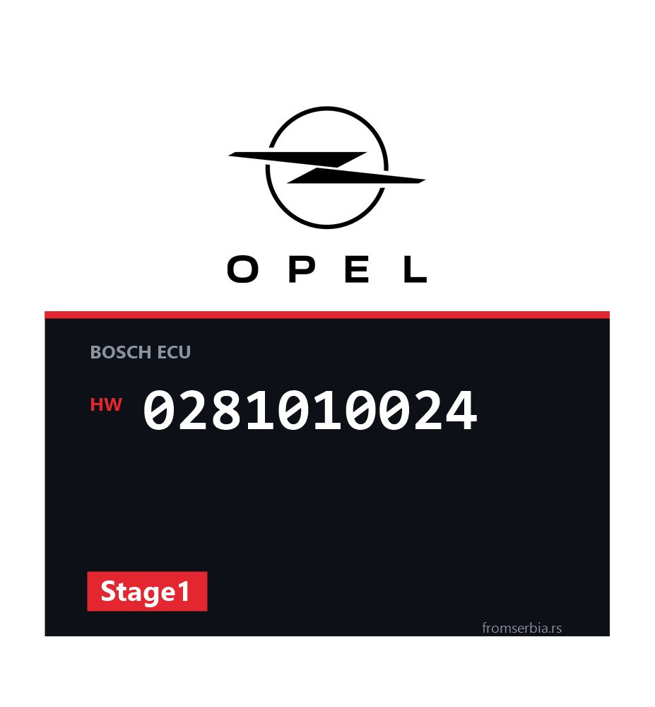Opel Frontera 0281010024 Stage1 tuning file