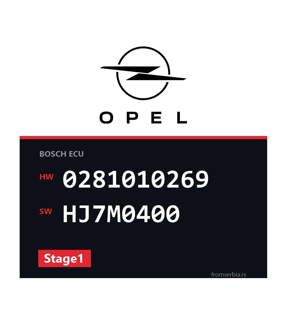 Opel Vectra-B 0281010269 HJ7M0400 Stage1 tuning file