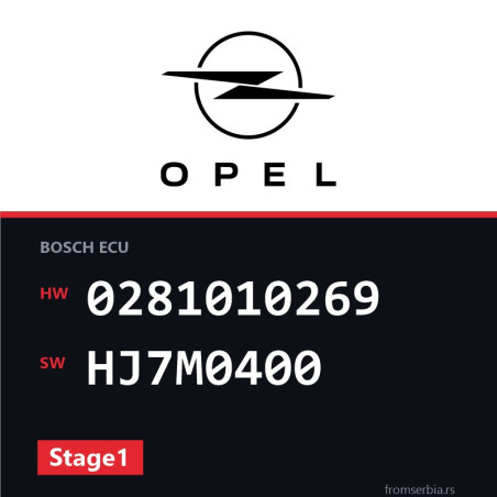 Opel Vectra-B 0281010269 HJ7M0400 Stage1 tuning file