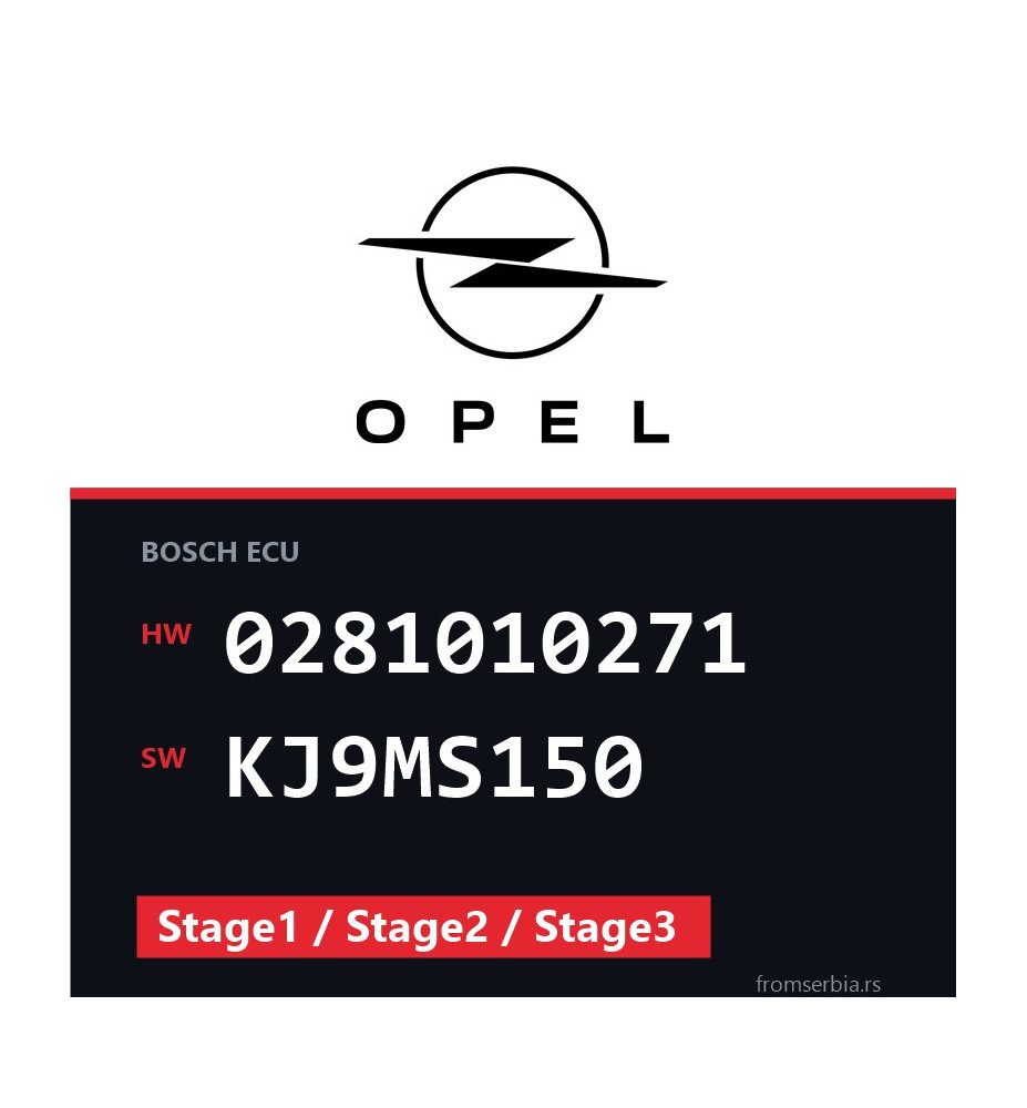 Opel Vectra-B 0281010271 KJ9MS150 Stage1 / Stage2 / Stage3 tuning file