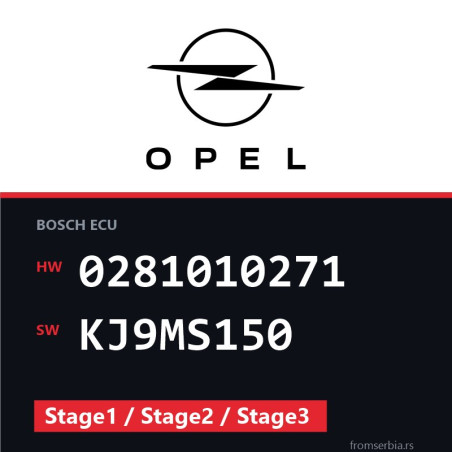 Opel Vectra-B 0281010271 KJ9MS150 Stage1 / Stage2 / Stage3 tuning file