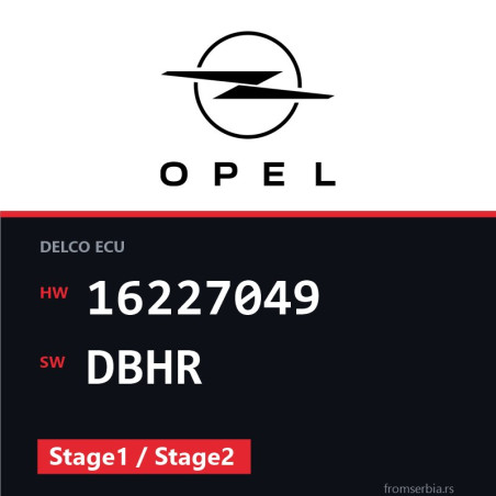 Opel Astra-F 16227049 DBHR Stage1 / Stage2 tuning file