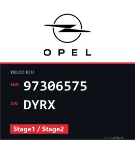 Opel Astra-G 97306575 DYRX Stage1 / Stage2 tuning file