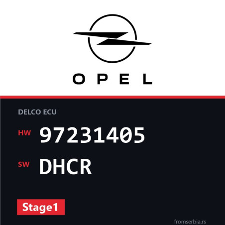 Opel Astra-G 97231405 DHCR Stage1 tuning file
