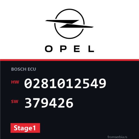 Opel Astra-H 0281012549 379426 Stage1 tuning file