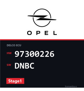 Opel Combo 97300226 DNBC Stage1 tuning file