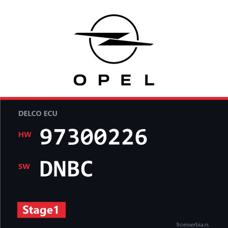 Opel Combo 97300226 DNBC Stage1 tuning file