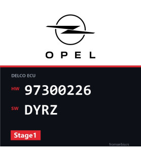 Opel Combo 97300226 DYRZ Stage1 tuning file