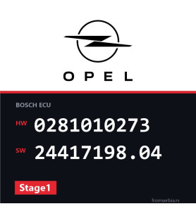 Opel Omega-B 0281010273 24417198.04 Stage1 tuning file