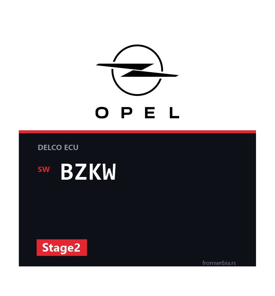Opel Tigra BZKW Stage2 tuning file