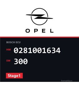 Opel Vectra-B 0281001634 300 Stage1 tuning file