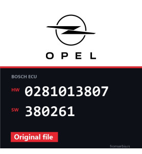 Opel Vectra-C 0281013807 380261 original ECU file